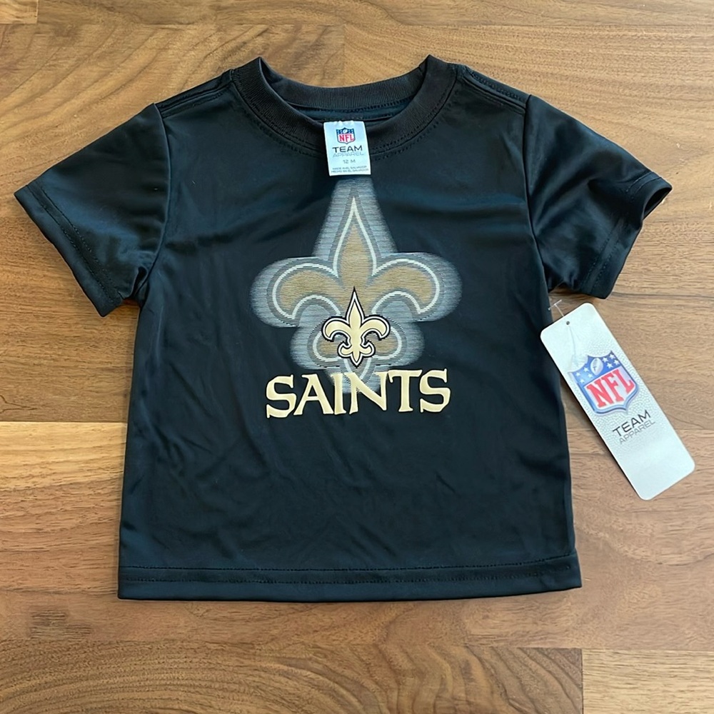 NFL New Orleans Saints baby t shirt size 12 months NWT